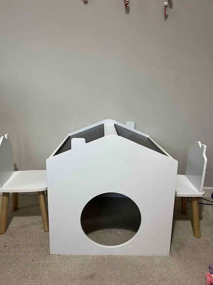 Photo of free Kids art table with 2 chairs (Leominster) #3