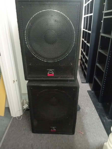 Photo of free 2x large bass speakers (Blacklands TN34) #1