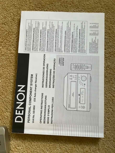Photo of free Denon 3CD auto changer receiver. (Wokingham RG40) #2