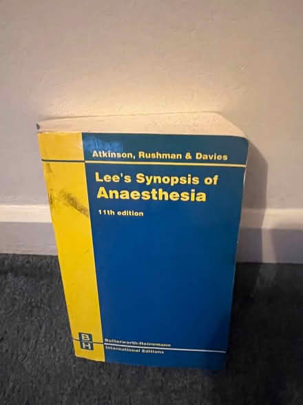 Photo of free Anaesthesia book (Moorfields) #1