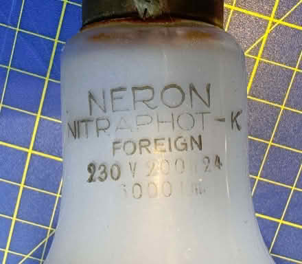 Photo of free Vintage Neron Nitraphot Photoflood, 230 volt, 3,000 lumen (Chaddesden DE21) #2