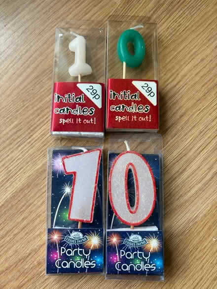 Photo of free Age 10 candles (Chorleywood WD3) #1