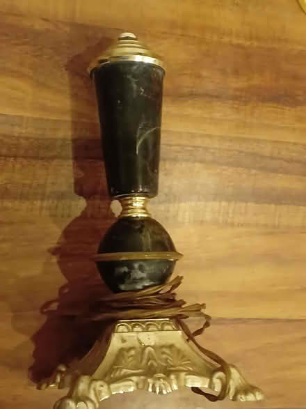 Photo of free Brass-and-marble-look lamp to rewire (Dalston E8) #2