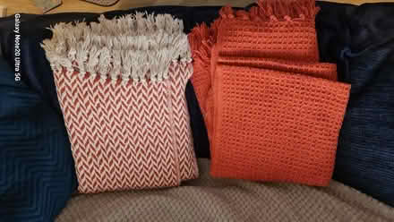 Photo of free Orange Foldable Storage Cube and two Throws. (Foxwood YO24) #3