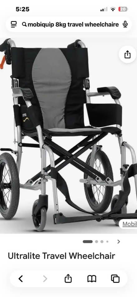 Photo of Travel wheelchair (Morden SM4) #1