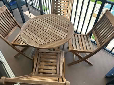 Photo of free Outdoor wooden furniture (33432) #2