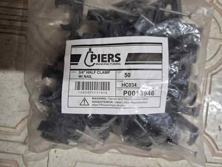 Photo of free pipe clamps - 3/4 " (20817) #1