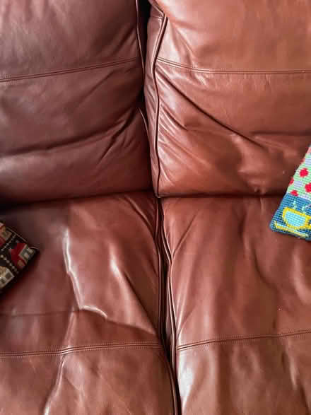 Photo of free Leather sofa (Bisley Old Road GL5) #2