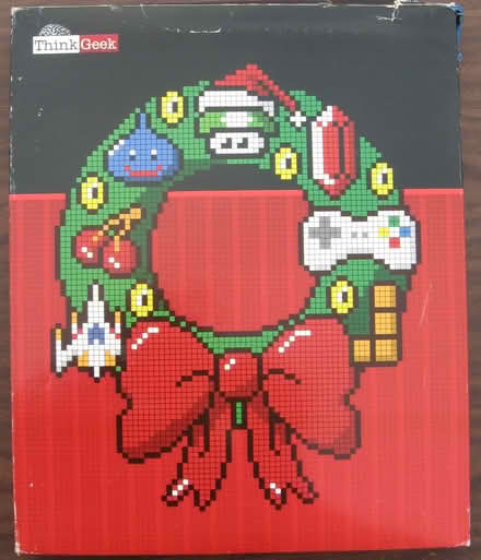 Photo of free ThinkGeek 8 bit holiday wreath (castro valley) #1