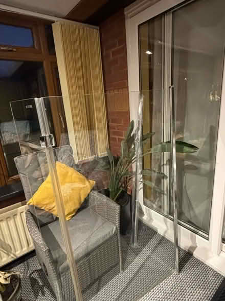 Photo of free L shaped glass Shower Screen with hinge (Comberton DY10) #4