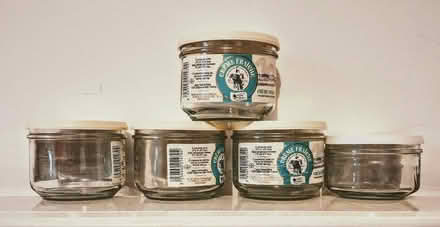 Photo of free 5 more of these handy small glass jars with plastic lid (Bellevue EH7) #1