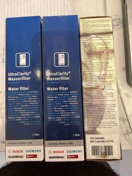 Photo of free Water filters for fridge freezers (Cockfosters EN4) #1