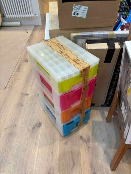 Photo of free Multicoloured plastic storage drawers. (Forest Gate E7) #1