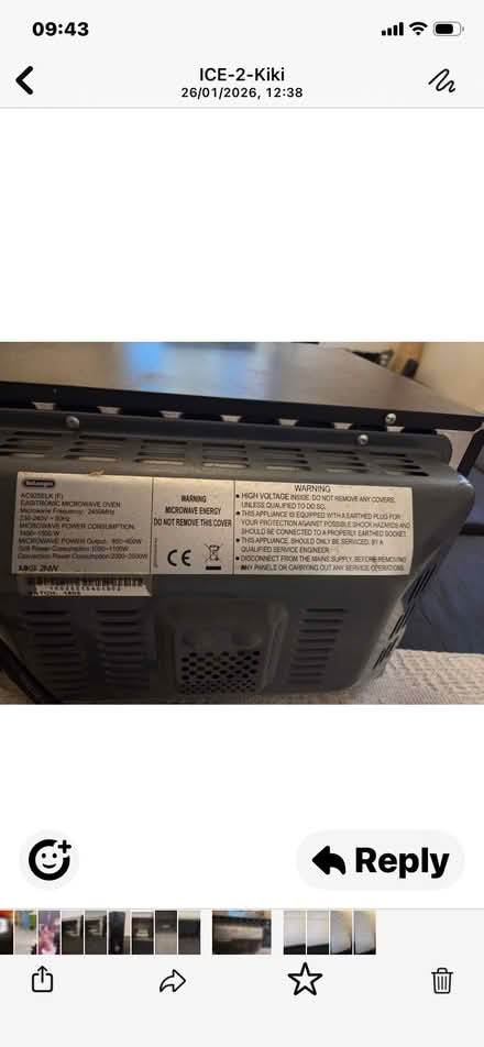 Photo of free DeLonghi Microwave (Alperton HA0) #4