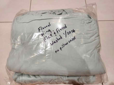 Photo of free Flannel King Size Sheets (Bowie) #1