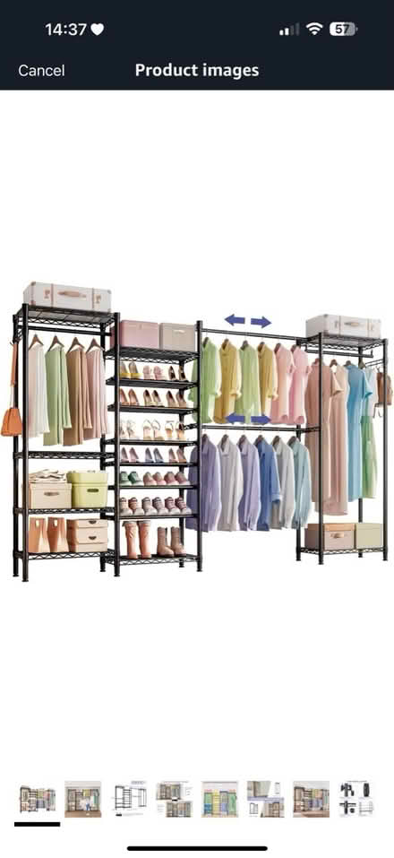 Photo of free Expandable Metal Wardrobe Clothes (Priory close) #1