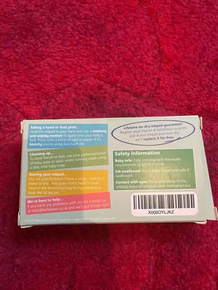 Photo of free Baby footprints kit (Abingdon OX14) #2