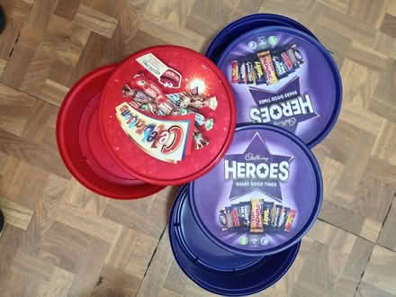 Photo of free 3 empty sweet rubs + lids (Lightwater GU18) #1