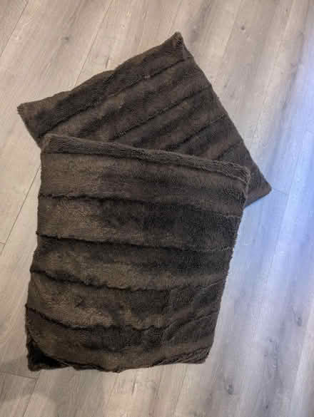 Photo of free Three clean faux fur cushions (BS34) #2