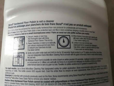 Photo of free Bona floor polish (Richmond Hill) #2