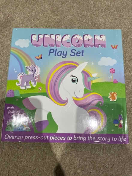 Photo of free Unicorn book/press out play set (SM4) #1
