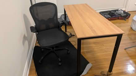 Photo of free Desk, Chair, Chair mat (NW Washington DC) #2