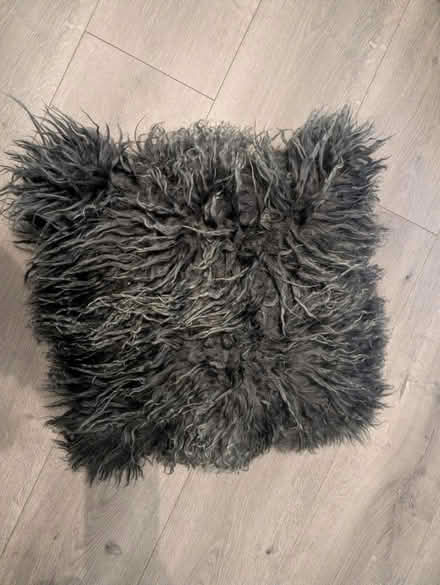 Photo of free Three clean faux fur cushions (BS34) #3
