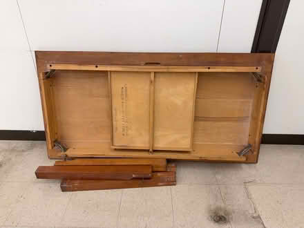 Photo of free Wood work table (Near Slack and Merivale) #2