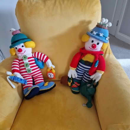 Photo of free Two cuddly knitted clowns (Broadbridge Heath, RH12) #1
