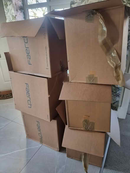 Photo of free 6 large cardboard boxes (Sale M33) #1