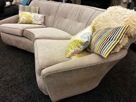 Photo of free Retro curved beige 3 seater sofa and 2 chairs (Stapenhill DE14) #3