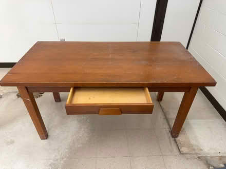 Photo of free Wood work table (Near Slack and Merivale) #1