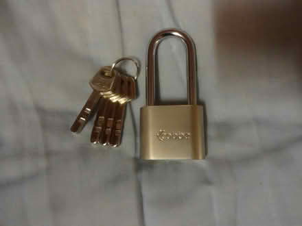 Photo of free Waterproof padlock with 4 Keys (Greenford UB6 8PF) #1