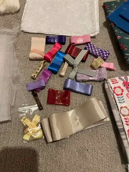 Photo of free Fabric and ribbon for crafting/sewing (Hobson NE16) #4