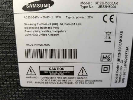 Photo of free Samsung 21" TV (B91 - Central Solihull) #3