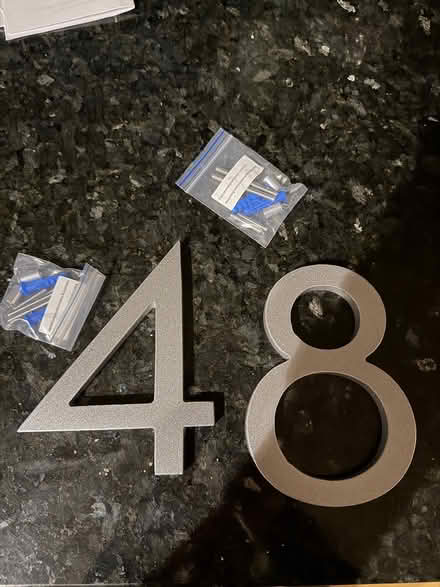 Photo of free 2 house numbers, 4 and 8 (Redwood city) #1