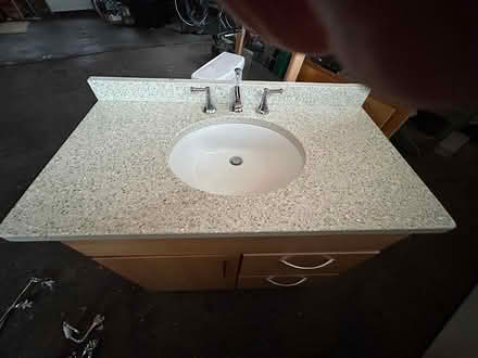 Photo of free Bathroom cabinet w/sink, commode + (Village of Rhinebeck) #1