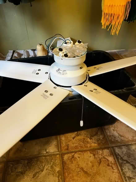Photo of free White ceiling fan (6831 NE Claremont Ave,) #3