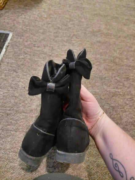 Photo of free Girls black boots size 9 (Bognor Regis - PO22) #2