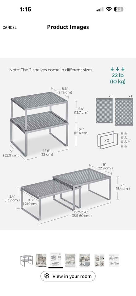 Photo of Cabinet shelves (Severn) #1