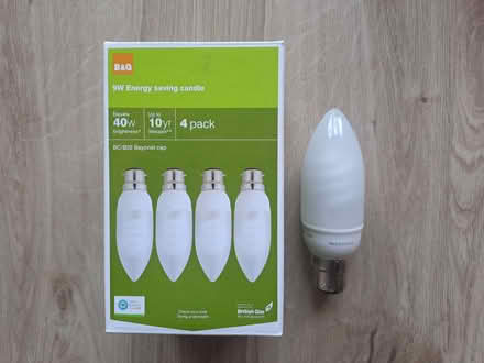 Photo of free Three Cfl (fluorescent) candle light bulbs (Ladygrove OX11) #1