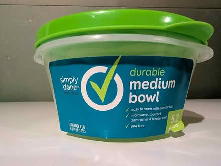 Photo of free 2 Plastic Bowls w/lids (Sylvan Township Near Chelsea) #1