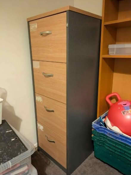Photo of free Wooden Filling Cabinet (TN24) #1