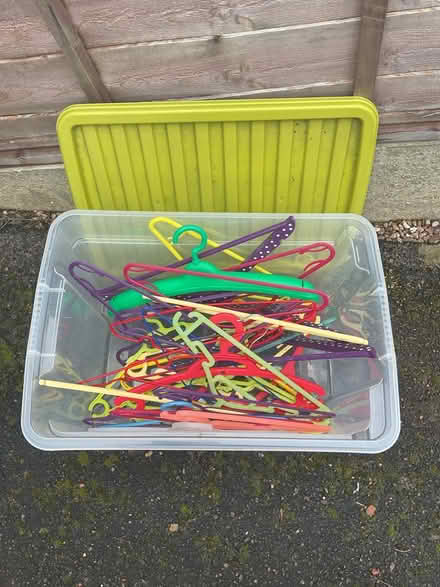 Photo of free Large Tub & Hangers (RG30 Tilehurst) #1