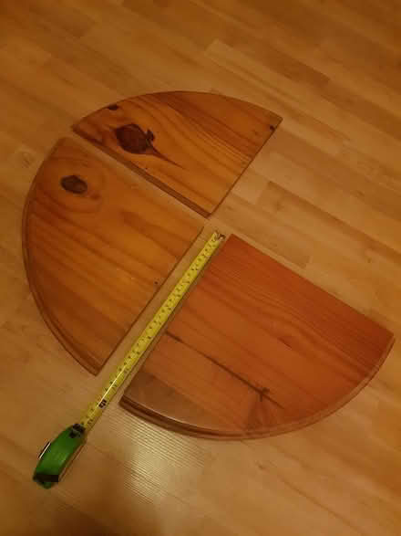 Photo of free 3 x wooden corner shelves (Harrow HA1) #1