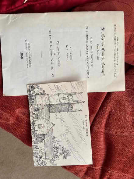 Photo of free Leaflet about Cornish Church (Colwall Stone WR13) #1
