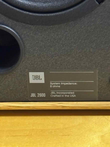 Photo of free JBL 2600 Speakers Wooden Cabinet (Westminster) #3