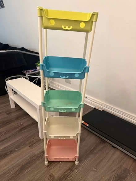 Photo of free Plastic toy shelf (Cuffley) #1