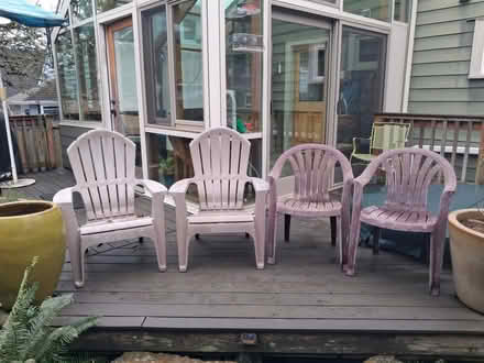 Photo of free Plastic deck chairs (Bryant) #1