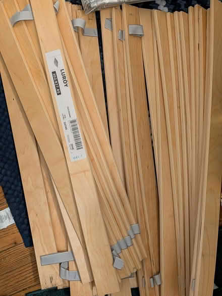 Photo of free Ikea full size bed frame slats (Ann Arbor) #1